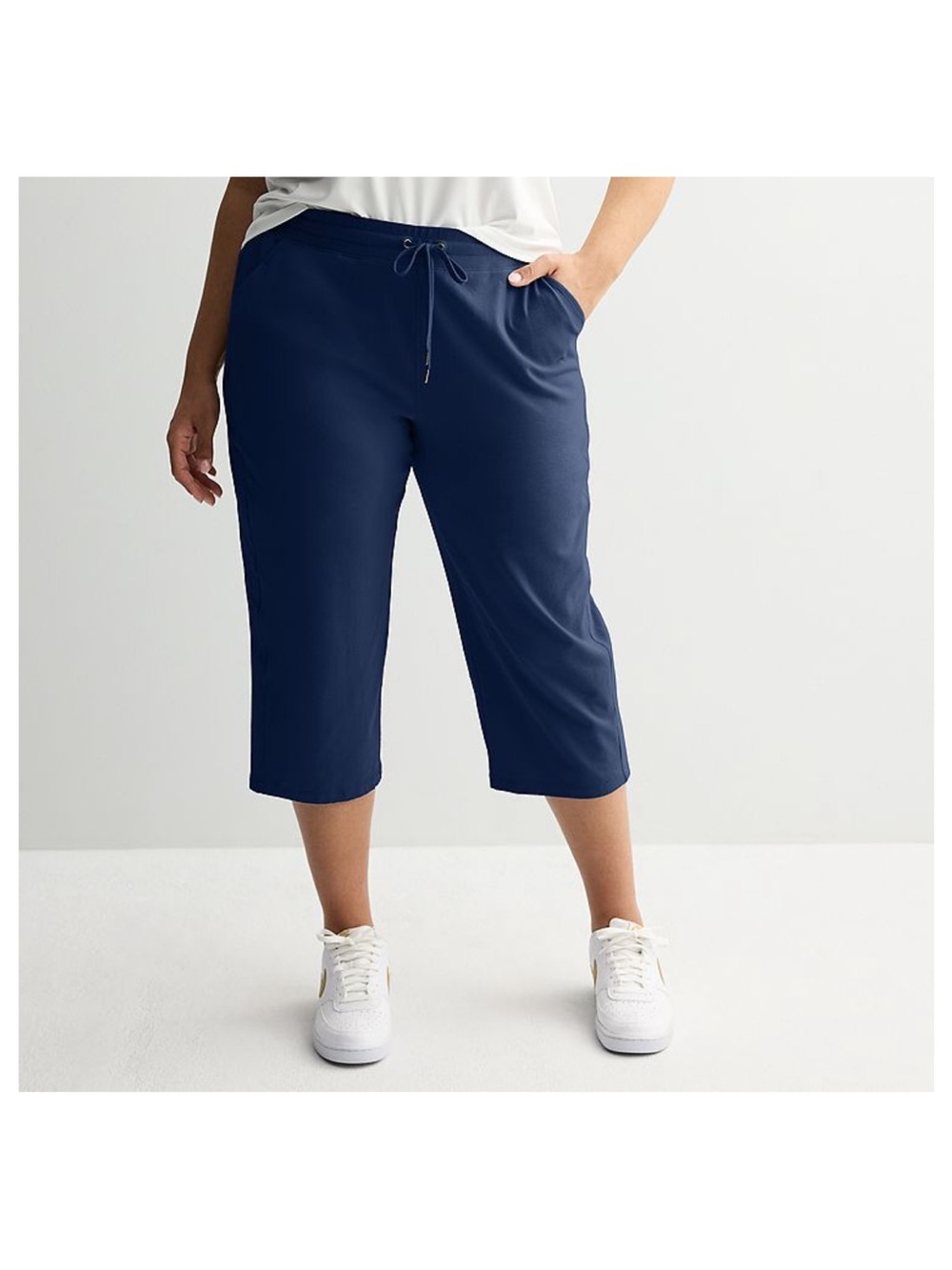 Tek Gear Capris Women’s Size 2X Navy Romance